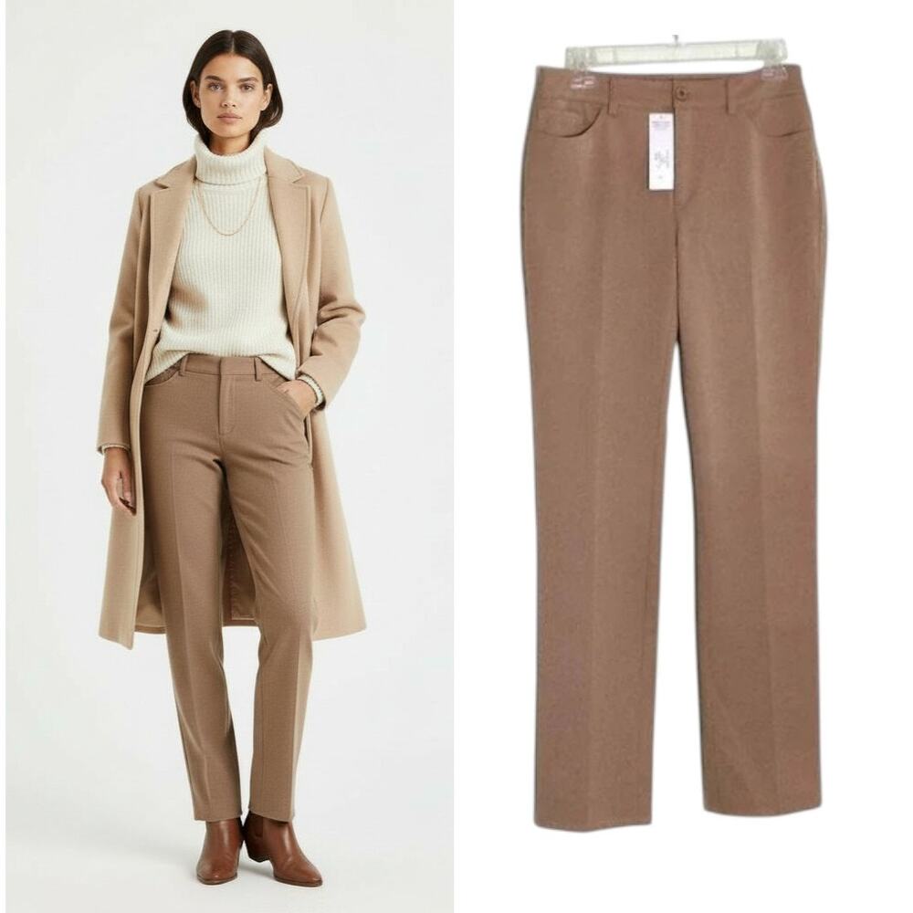 Piece of Cloth  5 pocket Pants Women's Size 2 Camel Color Straight Leg Stretch